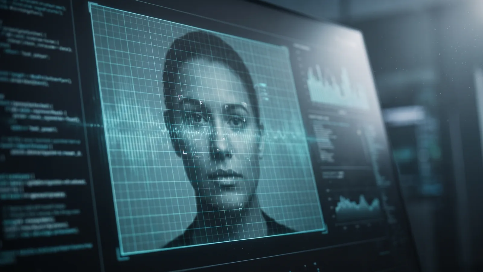 Détection d'un deepfake par intelligence artificielle avec grille d'analyse faciale